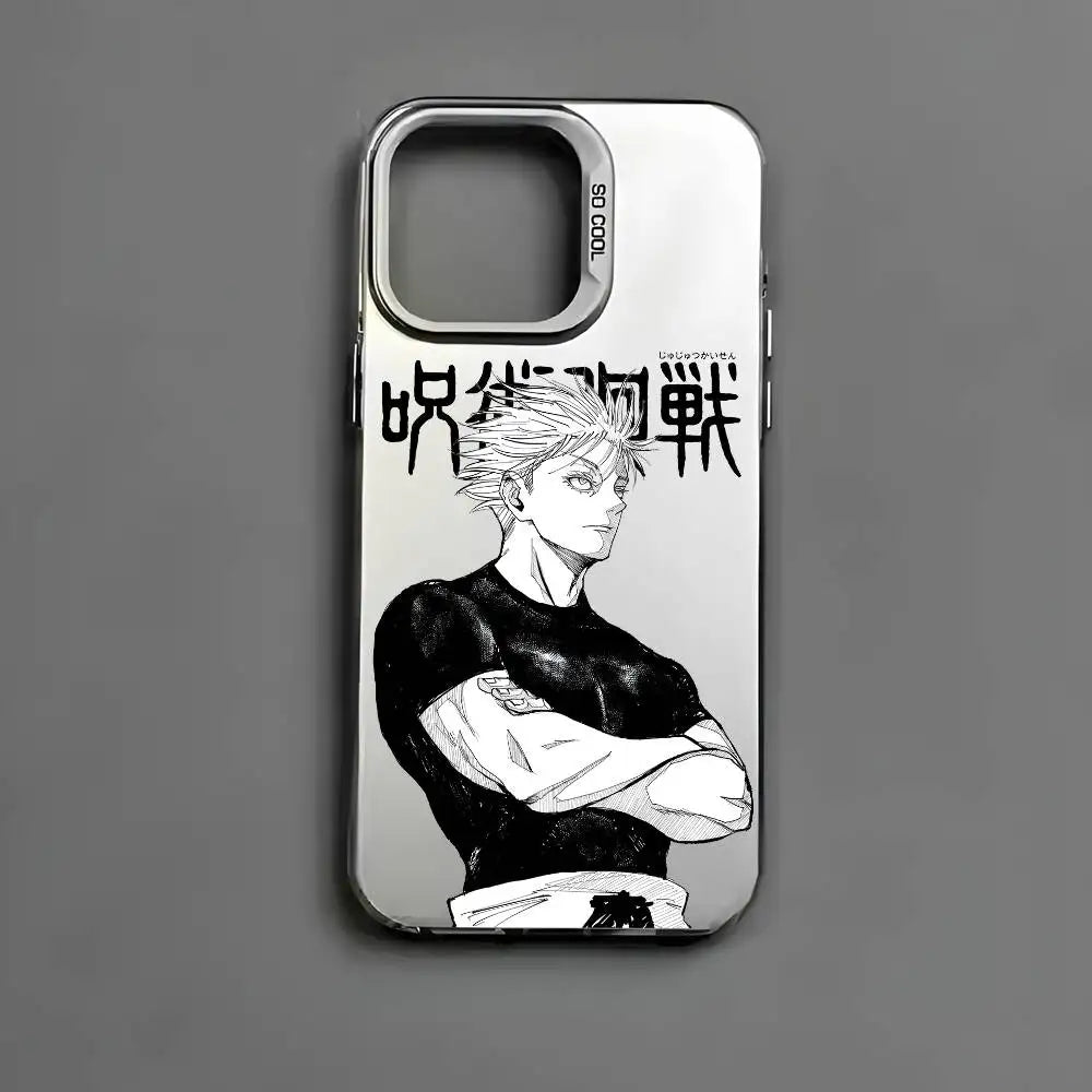 J-Jujutsu Kaisen Gojo Fashion Phone Case For IPhone 17 16 15 14 13 12 11 Pro Max Air Multicolor Matte Laser Aurora Funda