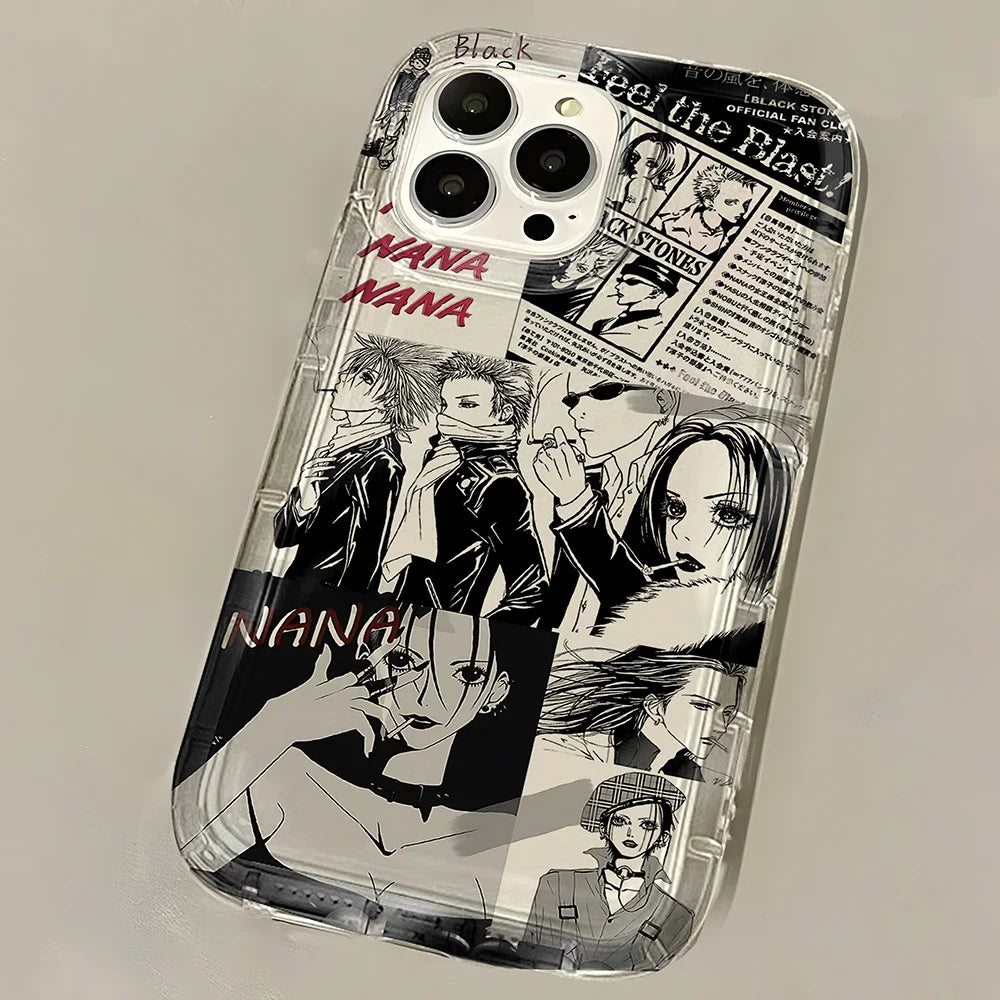 Anime Cool Nana Osaki Line New Hot Clear Case for Samsung Galaxy S10 S20 S20 S21 S21 S22 S23 S24 Ultra Plus 5G Airbag Shockproof