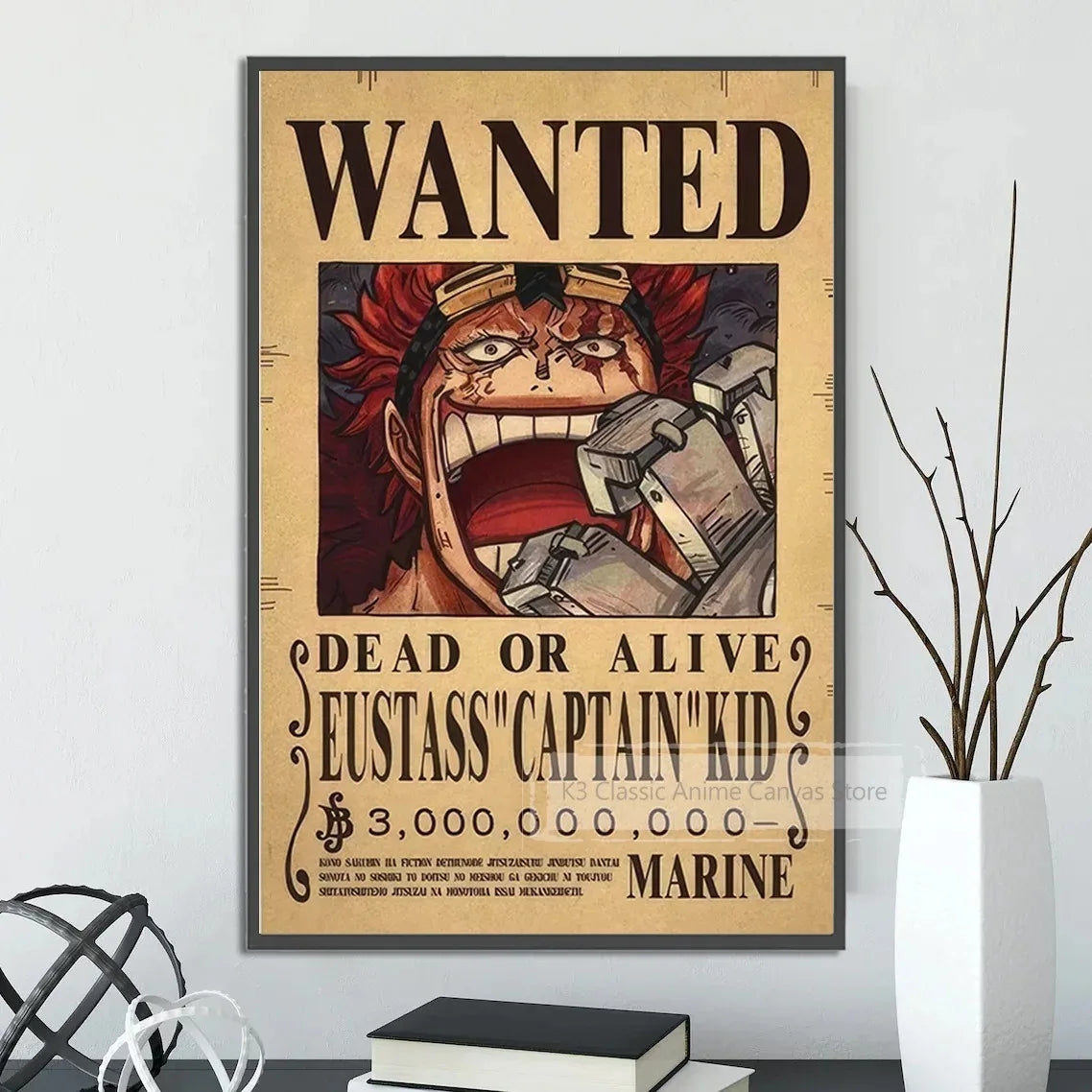 One Piece Canvas Poster Bounty Order Luffy Wallpapr Ace Figures Nami Home Decoration Painting Anime Zoro Wall Art Sanji