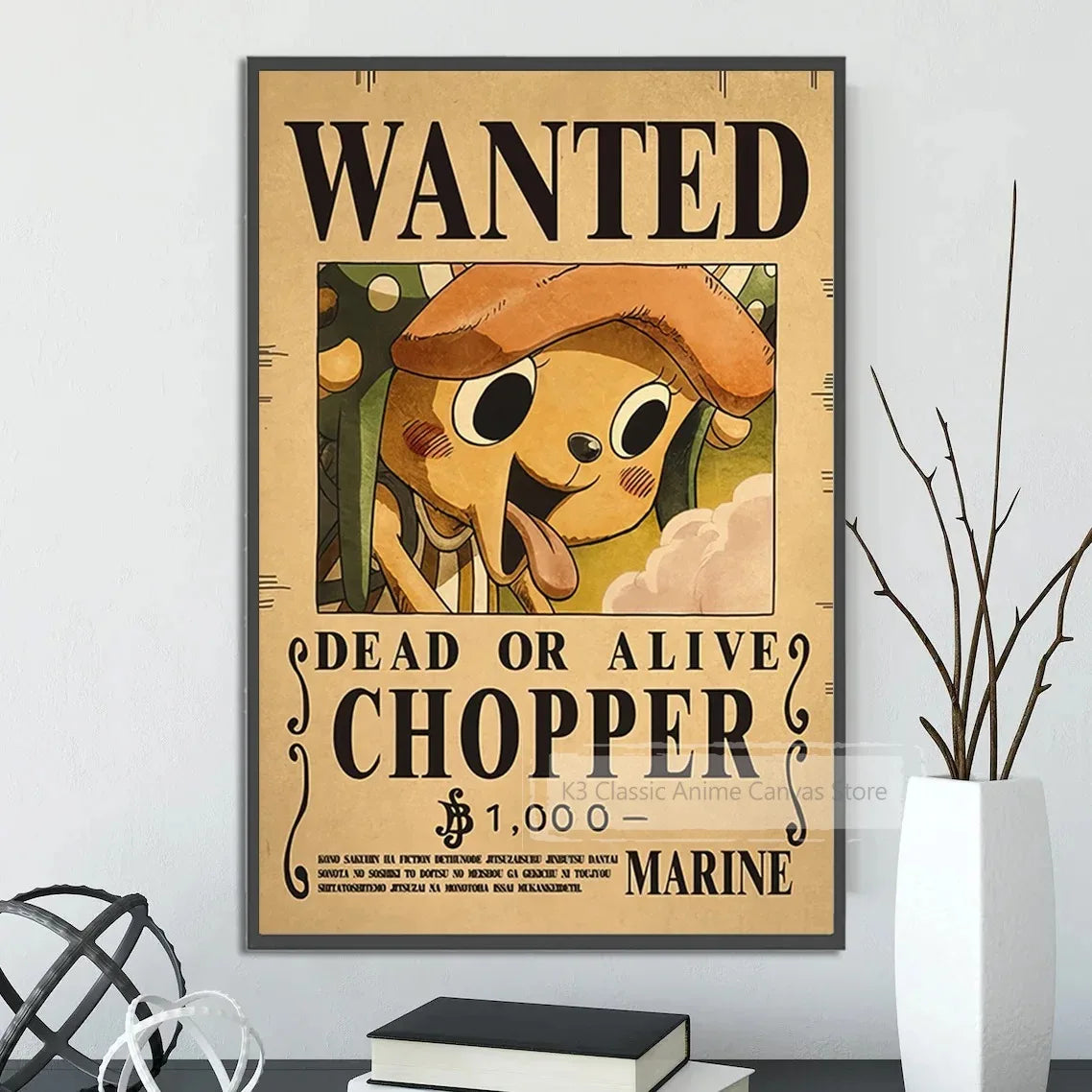 One Piece Canvas Poster Bounty Order Luffy Wallpapr Ace Figures Nami Home Decoration Painting Anime Zoro Wall Art Sanji