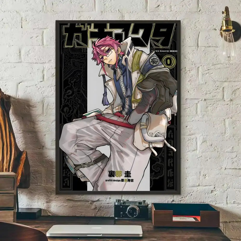 G-Gachiakuta Anime  Poster Removable Wall Sticker Self Adhesive Art Mural Home Office Living Room Dining Room Wall Decor