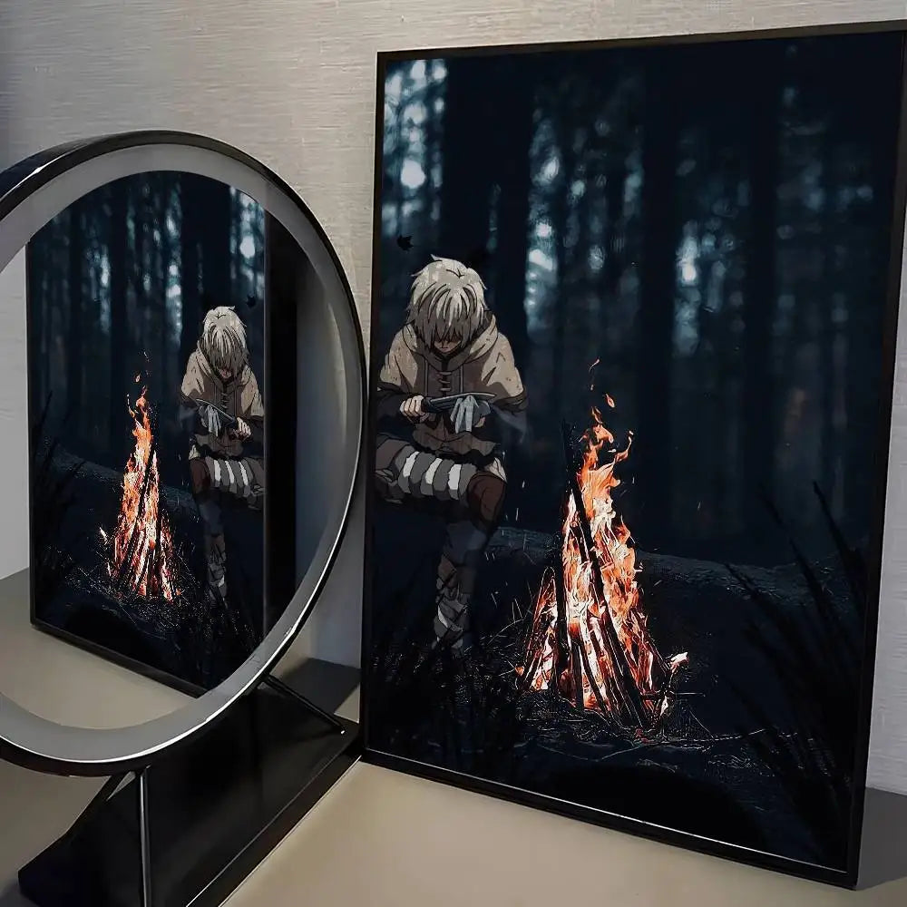 VINLAND anime SAGA Poster HD home decor sticky wall waterproof home living room bar aesthetic decor