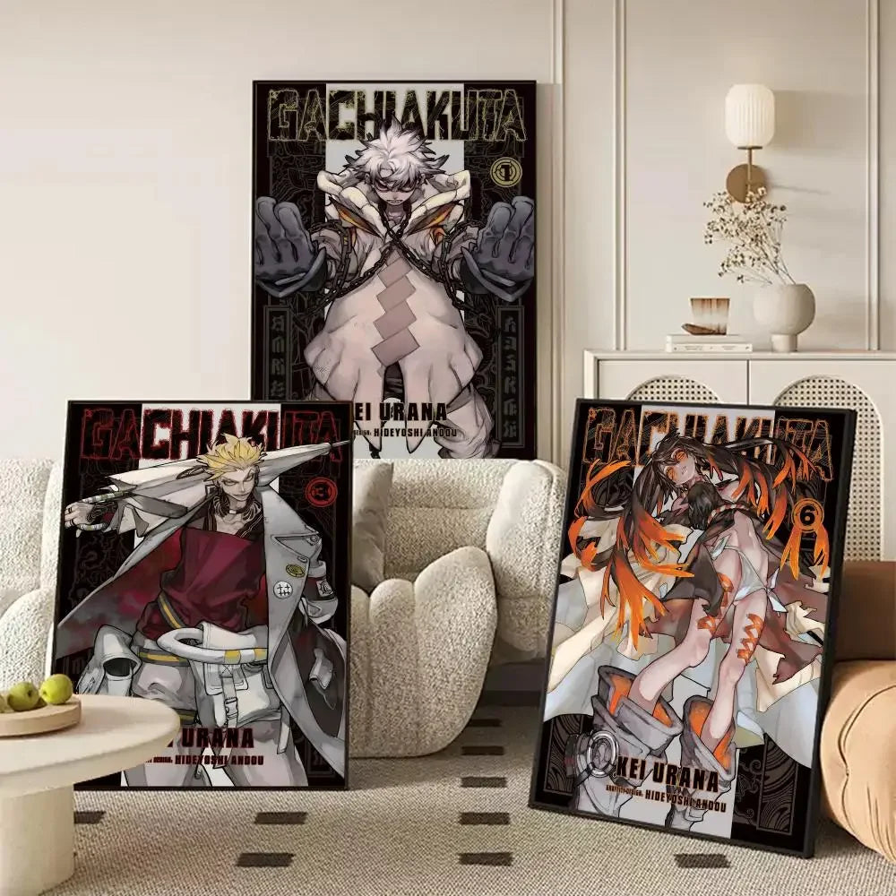 G-Gachiakuta Anime  Poster Removable Wall Sticker Self Adhesive Art Mural Home Office Living Room Dining Room Wall Decor