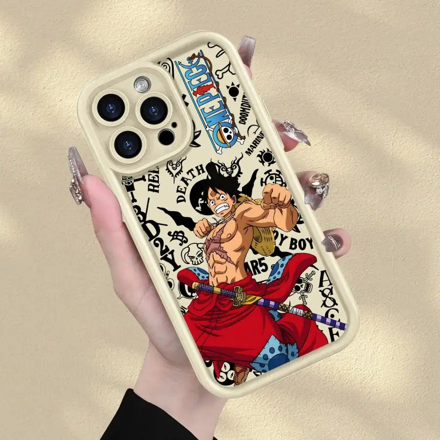 Phone Cover Case for iPhone 17 11 15 Plus 14 16 Pro Max 11Pro 12 Pro 13 Air One Piece Cool Luffy And Zoro