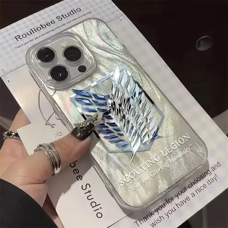 Anime Attack On Titan Case For Samsung Galaxy A55 A15 A35 A54 A34 A05S A05 5G S25 S24 Ultra S23 S21 FE S22 Plus Anti Fall Cover