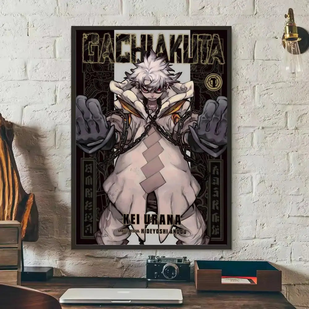 G-Gachiakuta Anime  Poster Removable Wall Sticker Self Adhesive Art Mural Home Office Living Room Dining Room Wall Decor