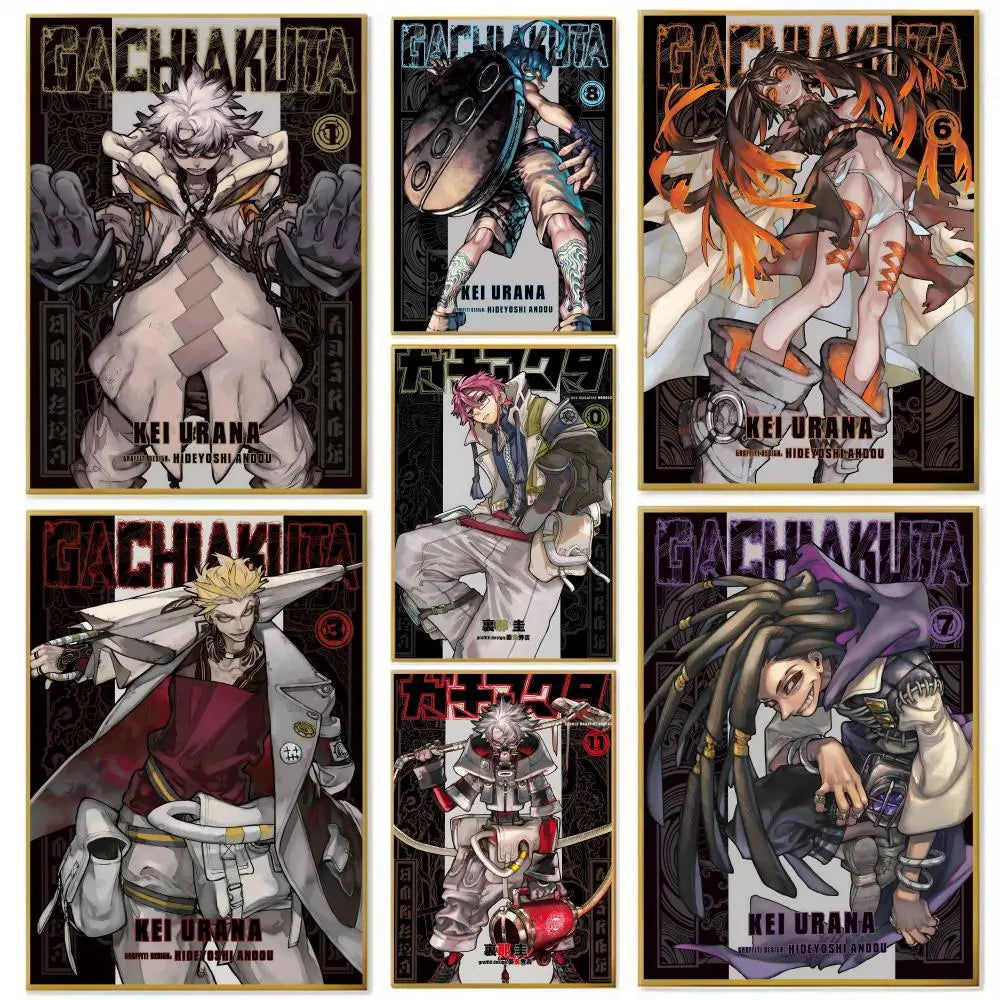 G-Gachiakuta Anime  Poster Removable Wall Sticker Self Adhesive Art Mural Home Office Living Room Dining Room Wall Decor