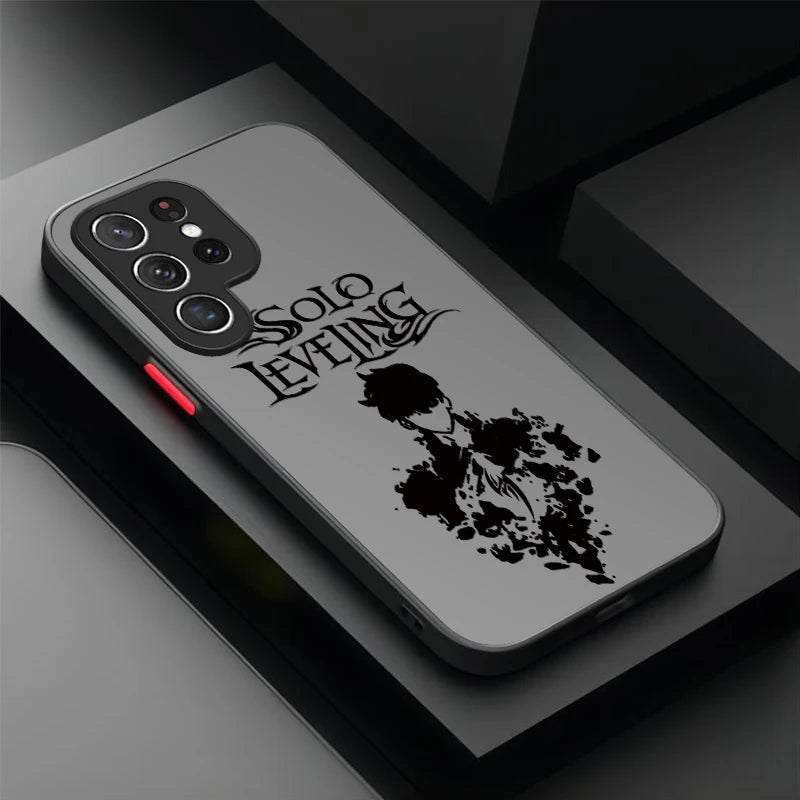 Hot Anime S-Solo Levelings Hard Phone Case For Samsung Galaxy S25 S23 S24 Ultra S22 S21 Plus FE A56 A36 A26 A16 A06 A15 5G Cover