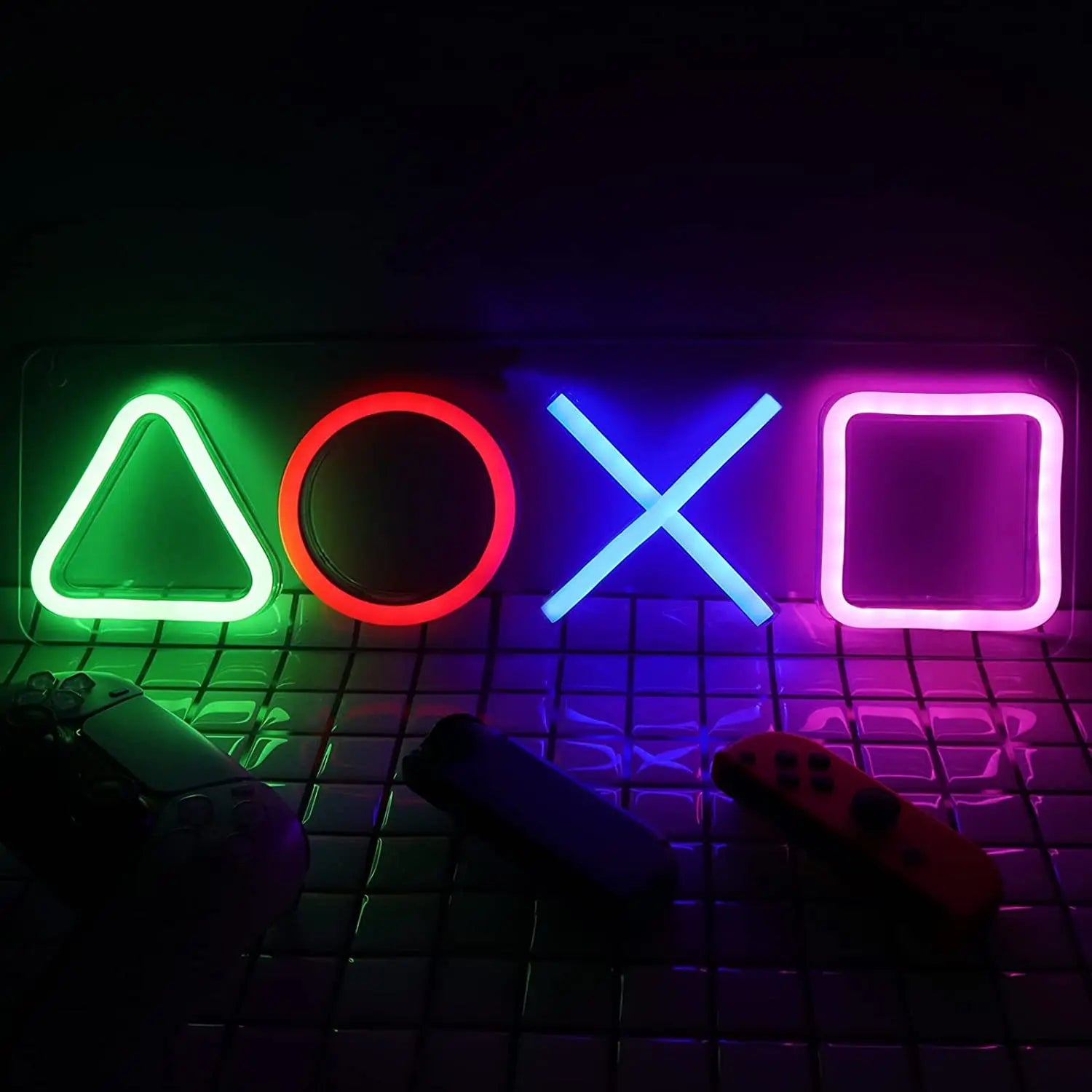 Neon Sign Custom Game Icon Light for Wall Hanging Atmosphere Playstation Lamp LED Colorful Lighting Room Bar Club Player Decor
