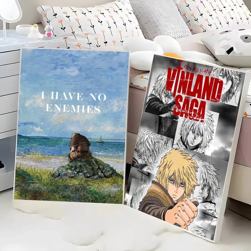 VINLAND anime SAGA Poster HD home decor sticky wall waterproof home living room bar aesthetic decor