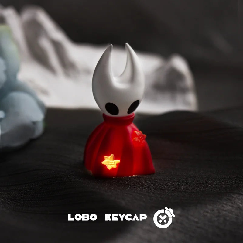 Hollow Knight Single Transparent Keycap Hornet Design Resin Mechanical Keyboard Customized Esc Game Peripheral Office Accessory