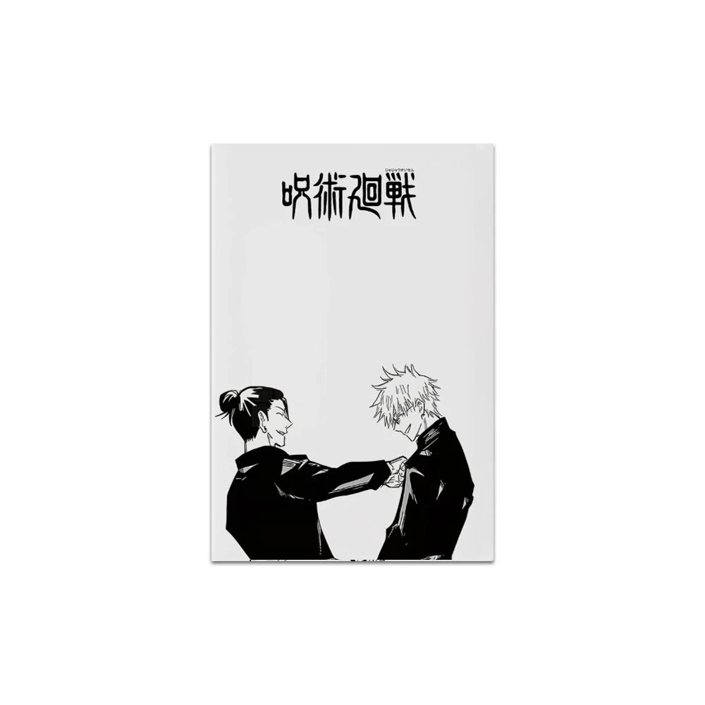 1PC Frameless Kaisen Anime Poster Canvas Painting Black White Anime Wall Art for Living Room Boy Bedroom Home Decoration Gift