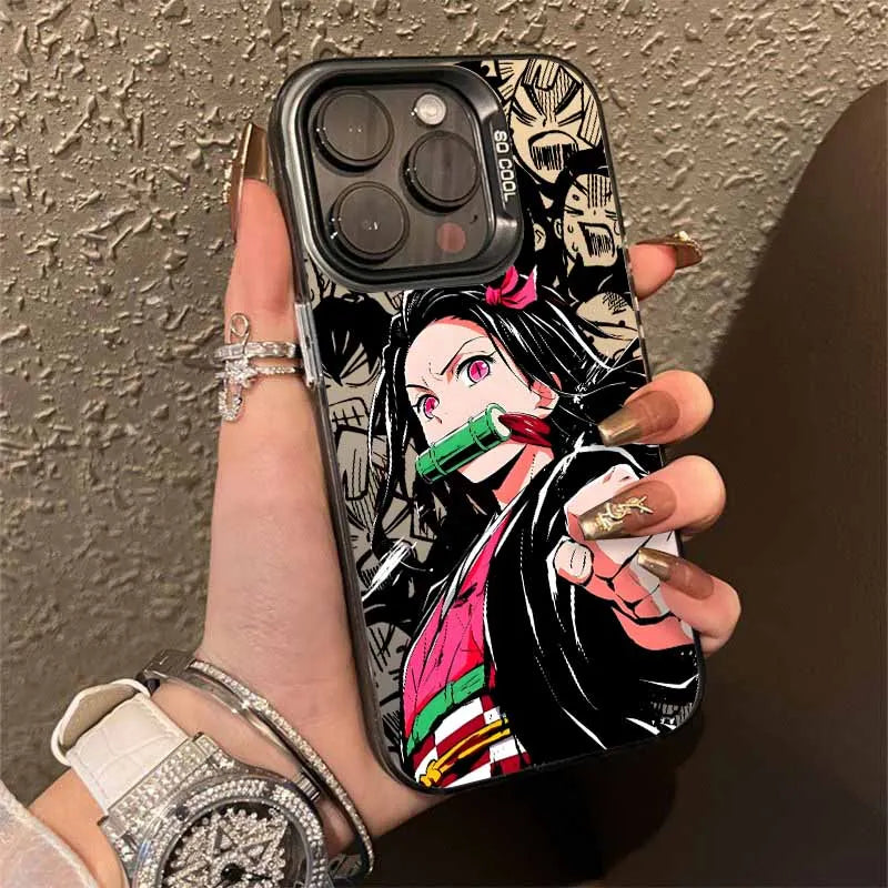 Demon Slayer Anime  Cover For Apple iPhone 17 Air 16E 16 15 14 13 12 mini 11 8 7 Pro Max Plus Colorful Phone Case