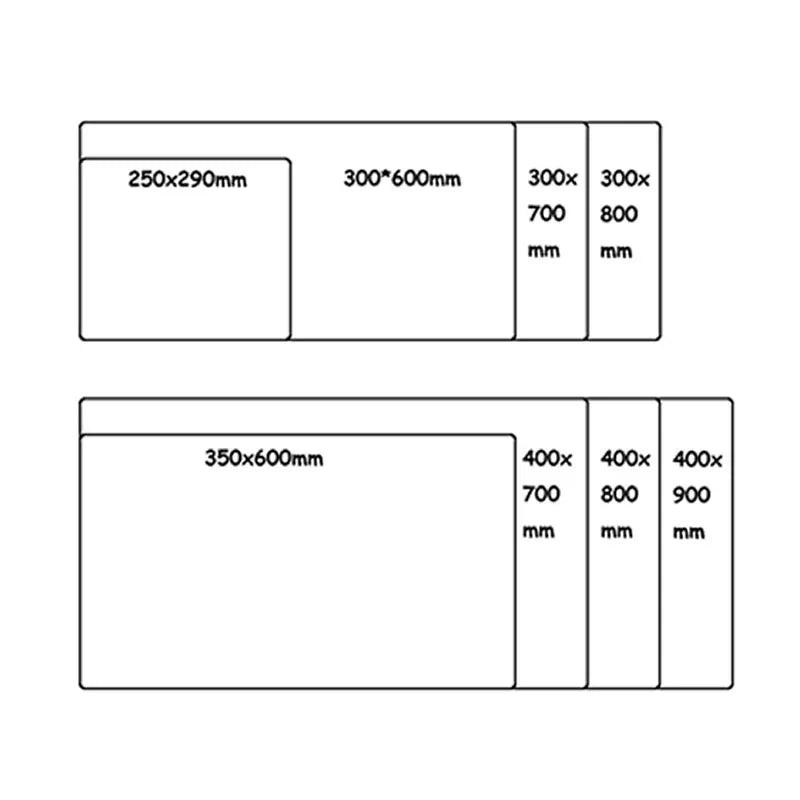 Samurai Warrior MousePad Gamer Computer Accessories Keyboard Table Mat Black Mouse pad Company Gaming Laptop Desk Accessory Pc