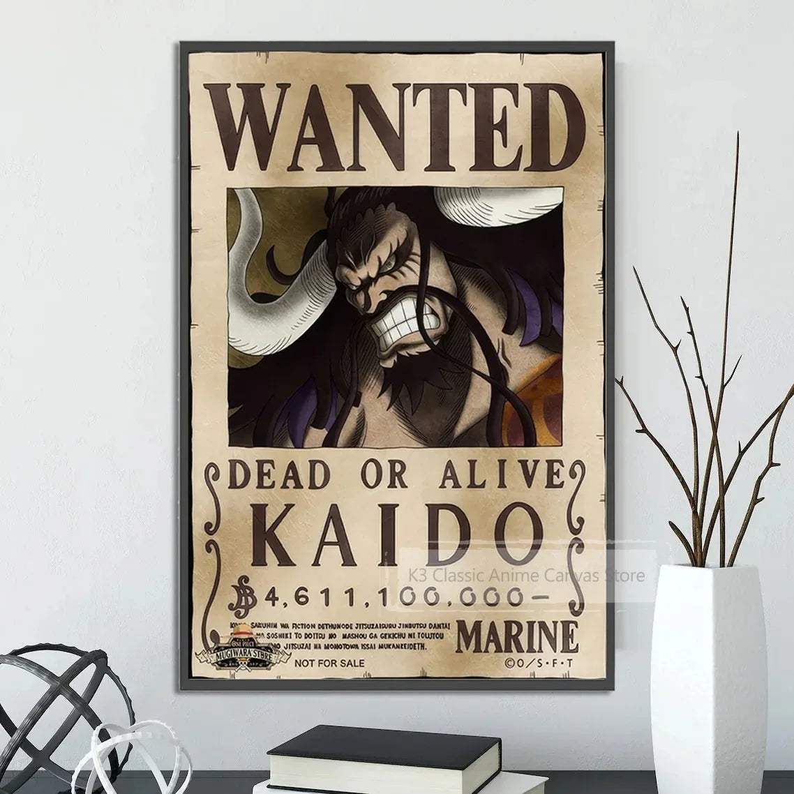 One Piece Canvas Poster Bounty Order Luffy Wallpapr Ace Figures Nami Home Decoration Painting Anime Zoro Wall Art Sanji