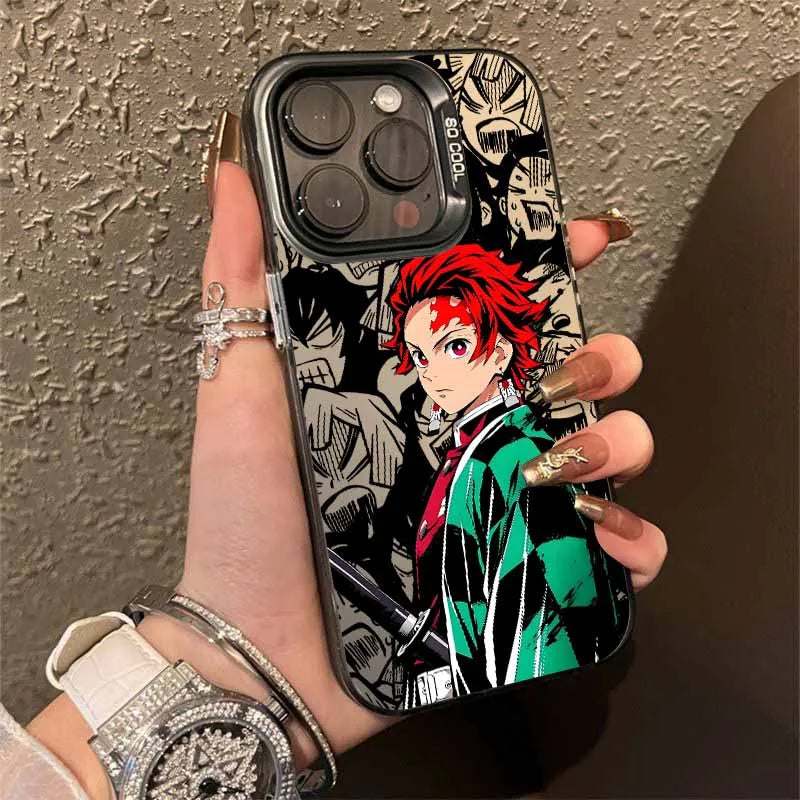 Demon Slayer Anime  Cover For Apple iPhone 17 Air 16E 16 15 14 13 12 mini 11 8 7 Pro Max Plus Colorful Phone Case