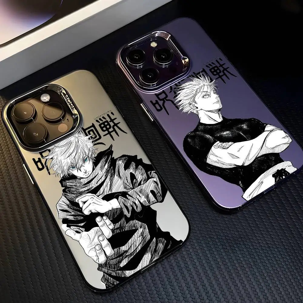 J-Jujutsu Kaisen Gojo Fashion Phone Case For IPhone 17 16 15 14 13 12 11 Pro Max Air Multicolor Matte Laser Aurora Funda