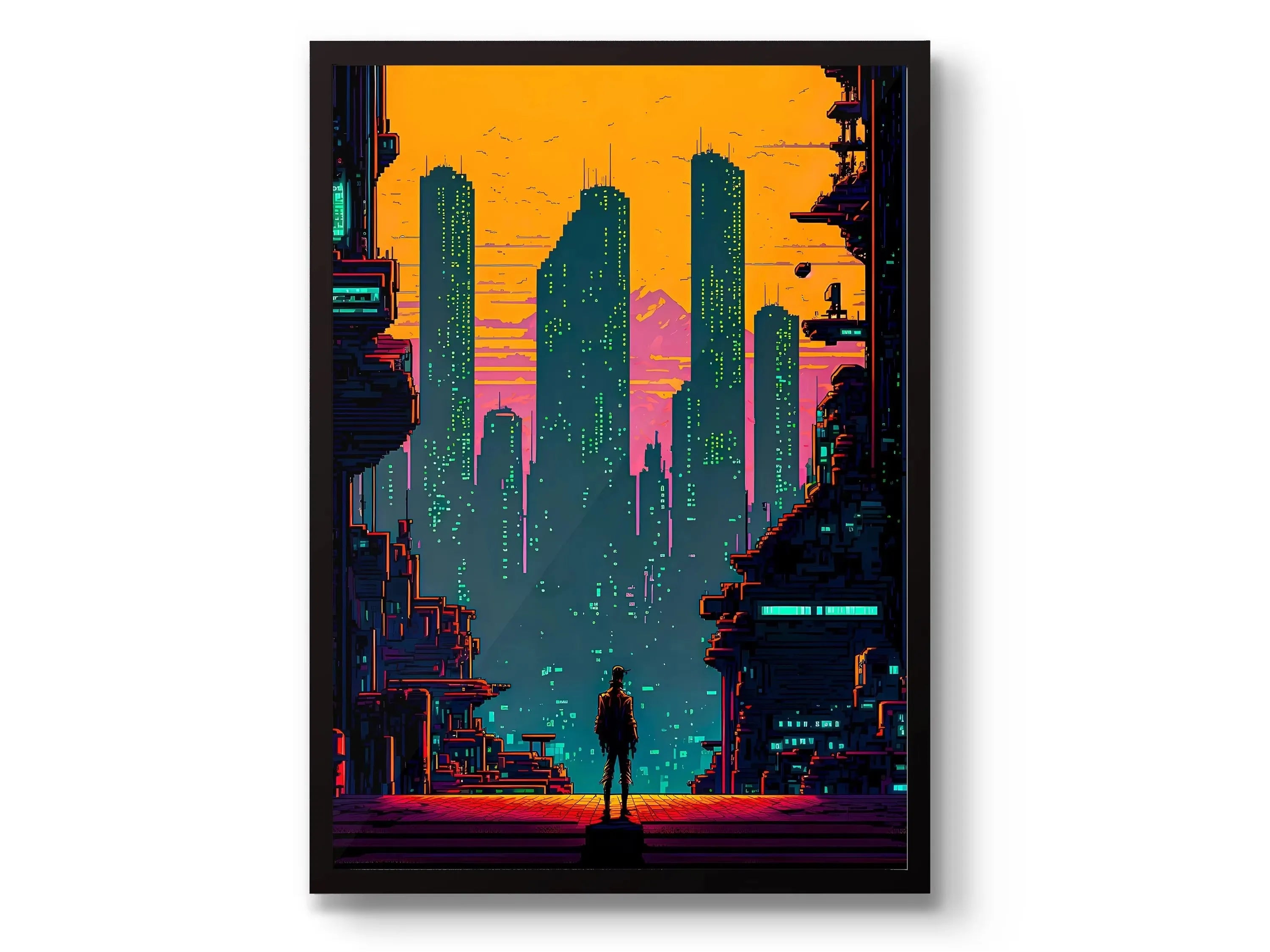 Anime Ramen Shop Food Illustration Canvas Print Tokyo City Street View Wall Poster for Modern Living Room Kitchen Home Decor