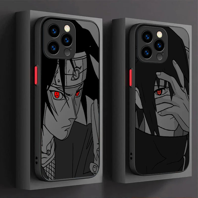 Anime N-NARUTOS Uchiha Itachi Sasuke Phone Case For iPhone 17 Air 15 16E 16 14 13 12 11 Pro Max XR 7 8 Plus SE 2020 Bumper Cover