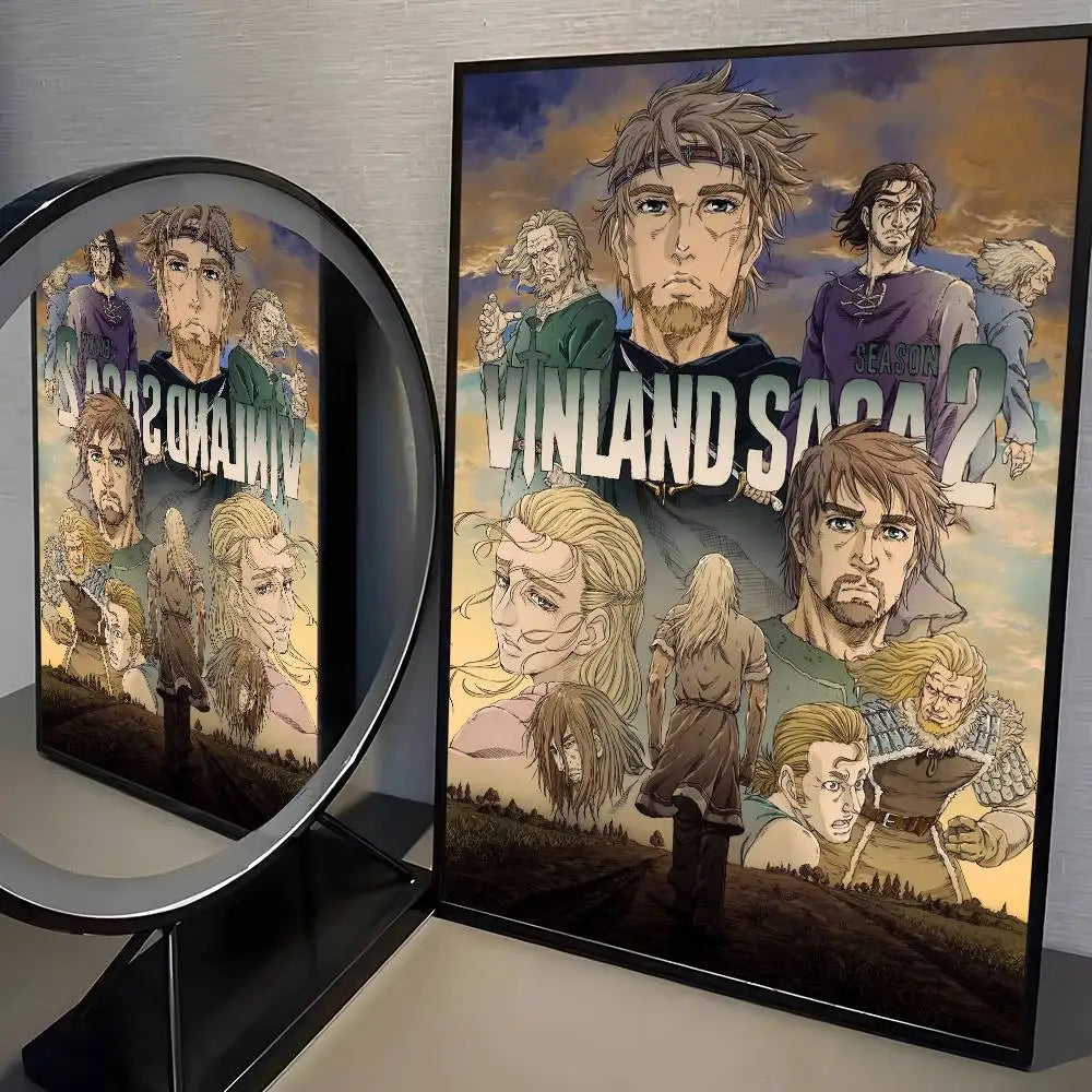 VINLAND anime SAGA Poster HD home decor sticky wall waterproof home living room bar aesthetic decor