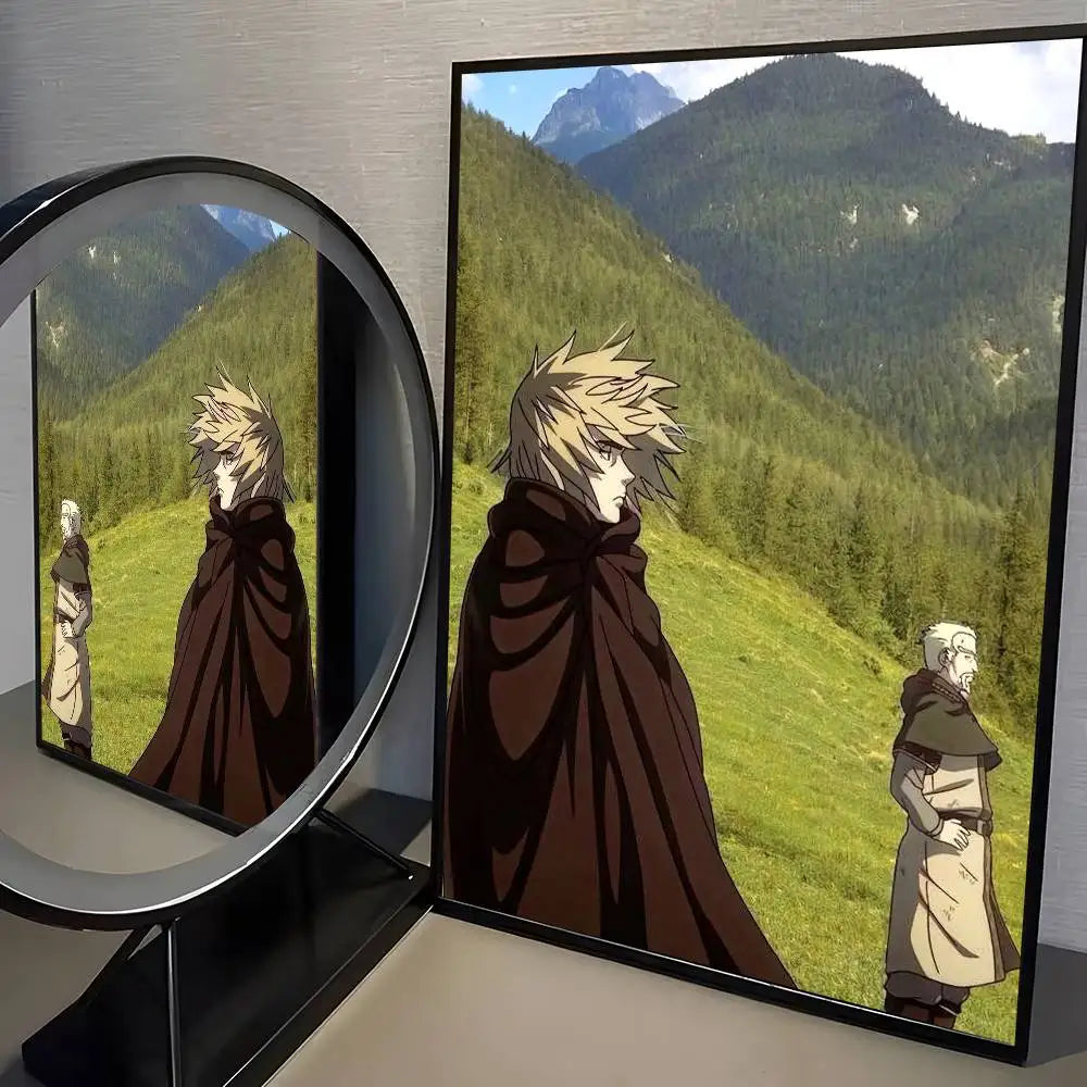 VINLAND anime SAGA Poster HD home decor sticky wall waterproof home living room bar aesthetic decor