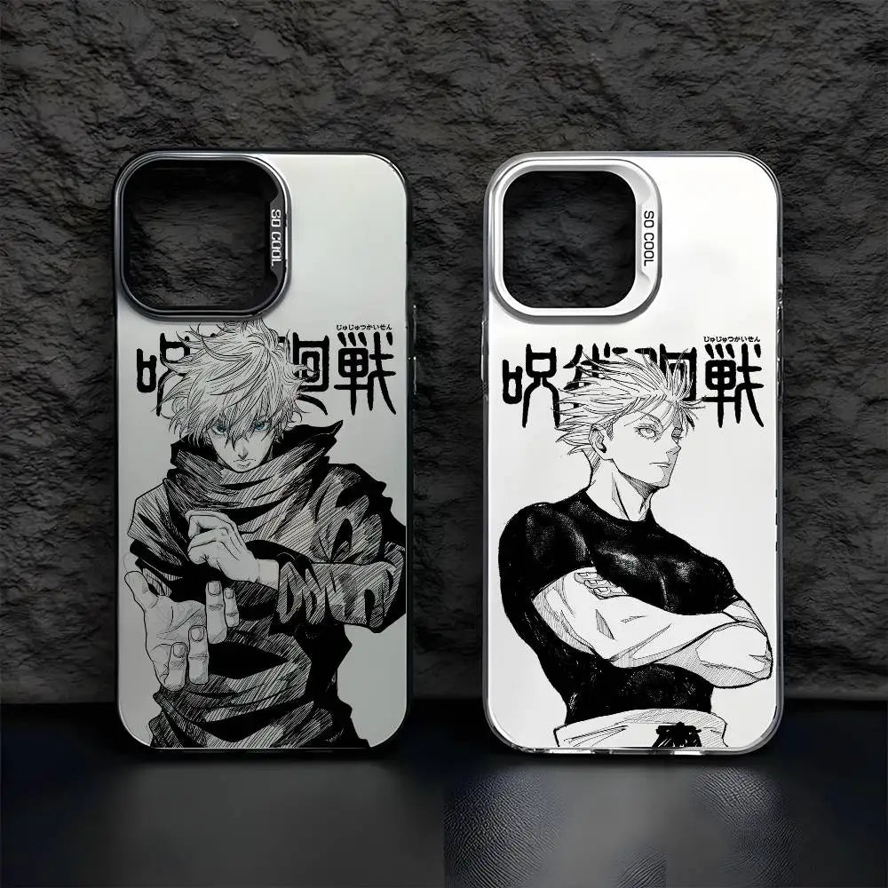 J-Jujutsu Kaisen Gojo Fashion Phone Case For IPhone 17 16 15 14 13 12 11 Pro Max Air Multicolor Matte Laser Aurora Funda